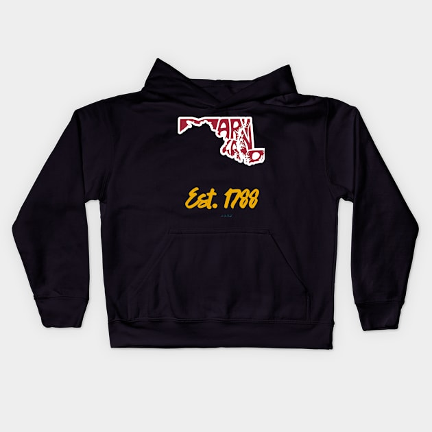 Maryland Pride Kids Hoodie by Twisted Teeze 